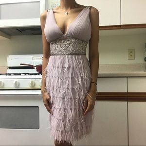 Ostrich Feather Embellished Flapper Dress 1920’s